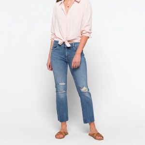 DL Denim Mara Straight Mid Rise Instasculpt Ankle